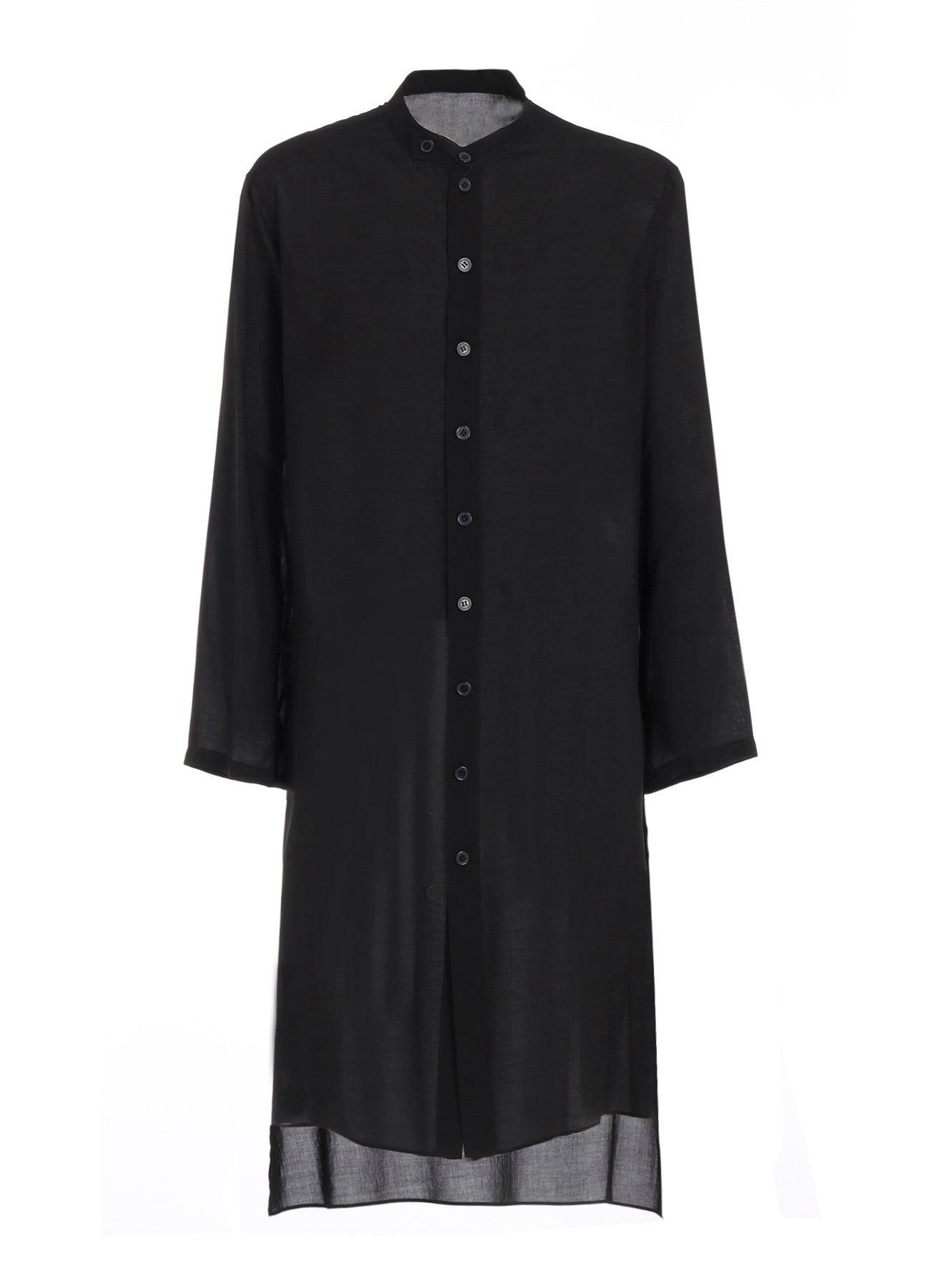 80 MODAL LOAN STAND COLLAR LONG BLOUSE