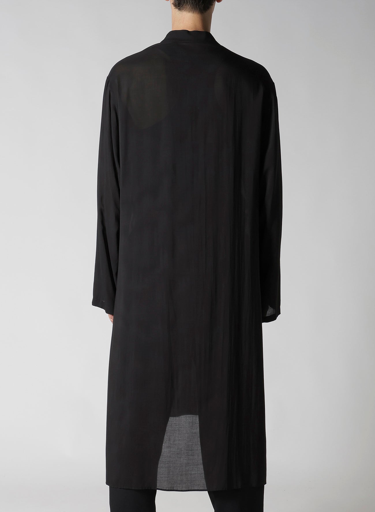 80 MODAL LOAN STAND COLLAR LONG BLOUSE