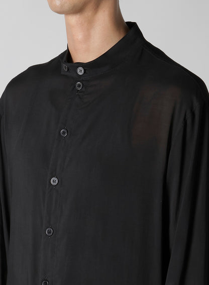 80 MODAL LOAN STAND COLLAR LONG BLOUSE