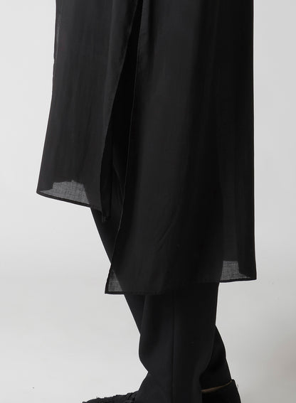 80 MODAL LOAN STAND COLLAR LONG BLOUSE