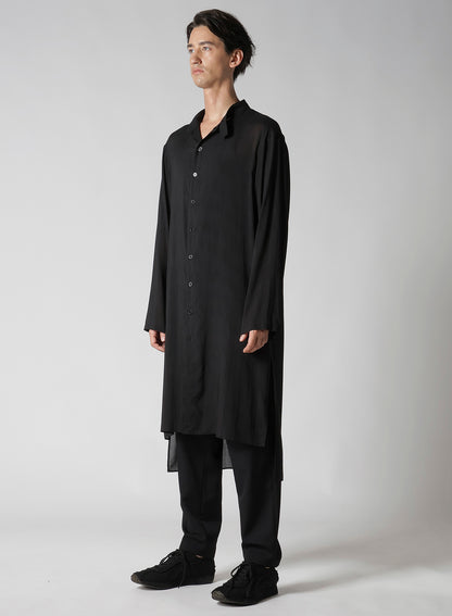 80 MODAL LOAN STAND COLLAR LONG BLOUSE