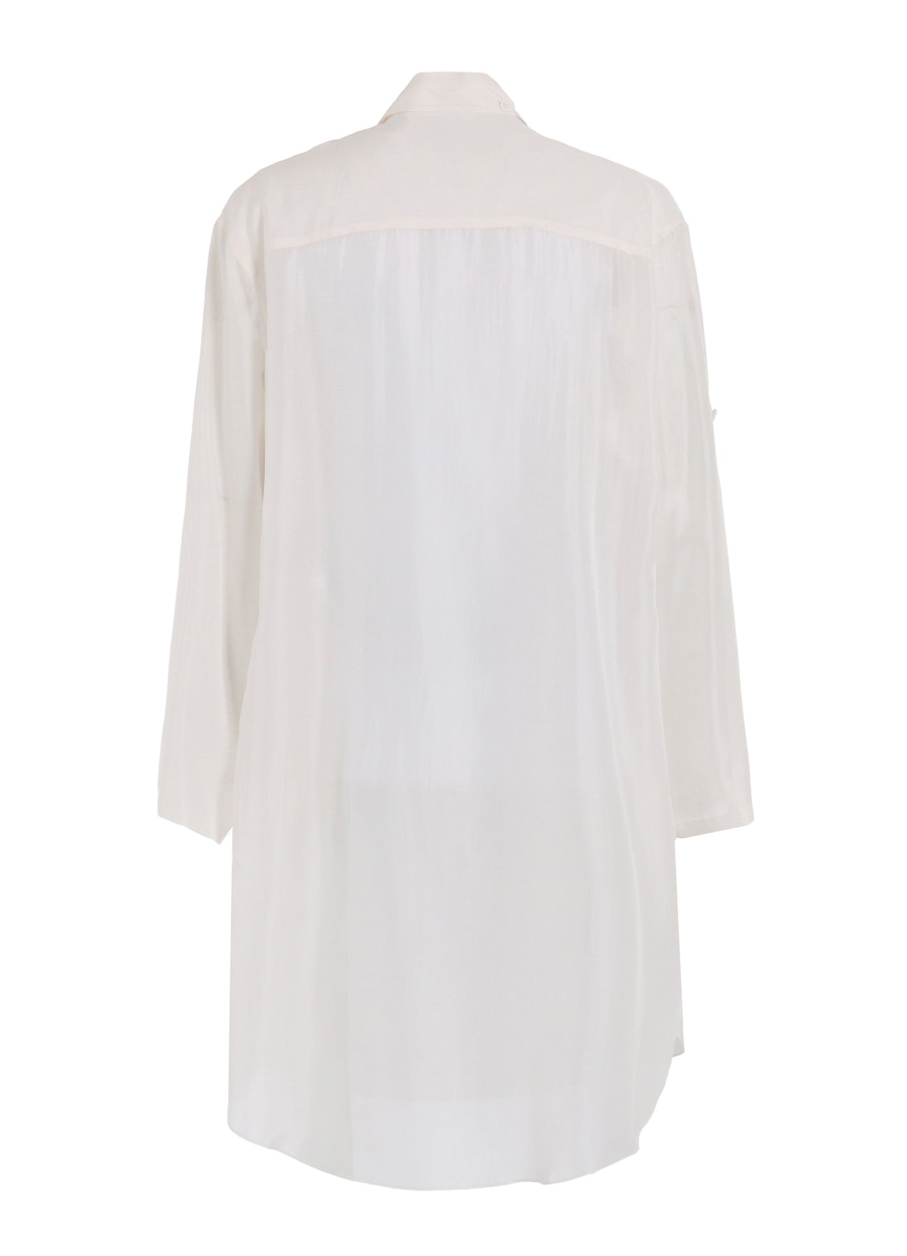 10M SILK ASYMMETRY COLLAR SHIRT