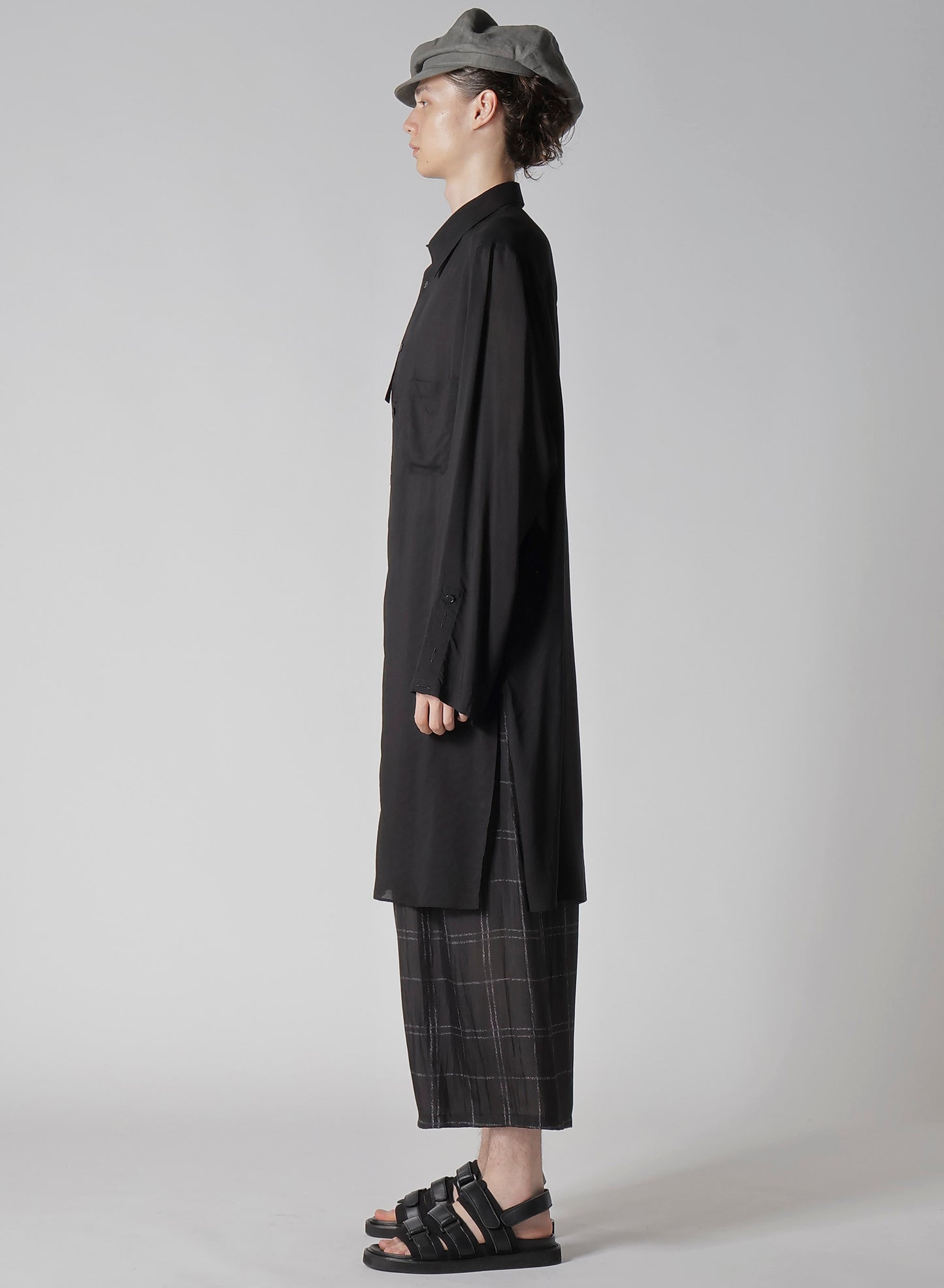 80 MODAL LOAN ASYMMETRY COLLAR BLOUSE