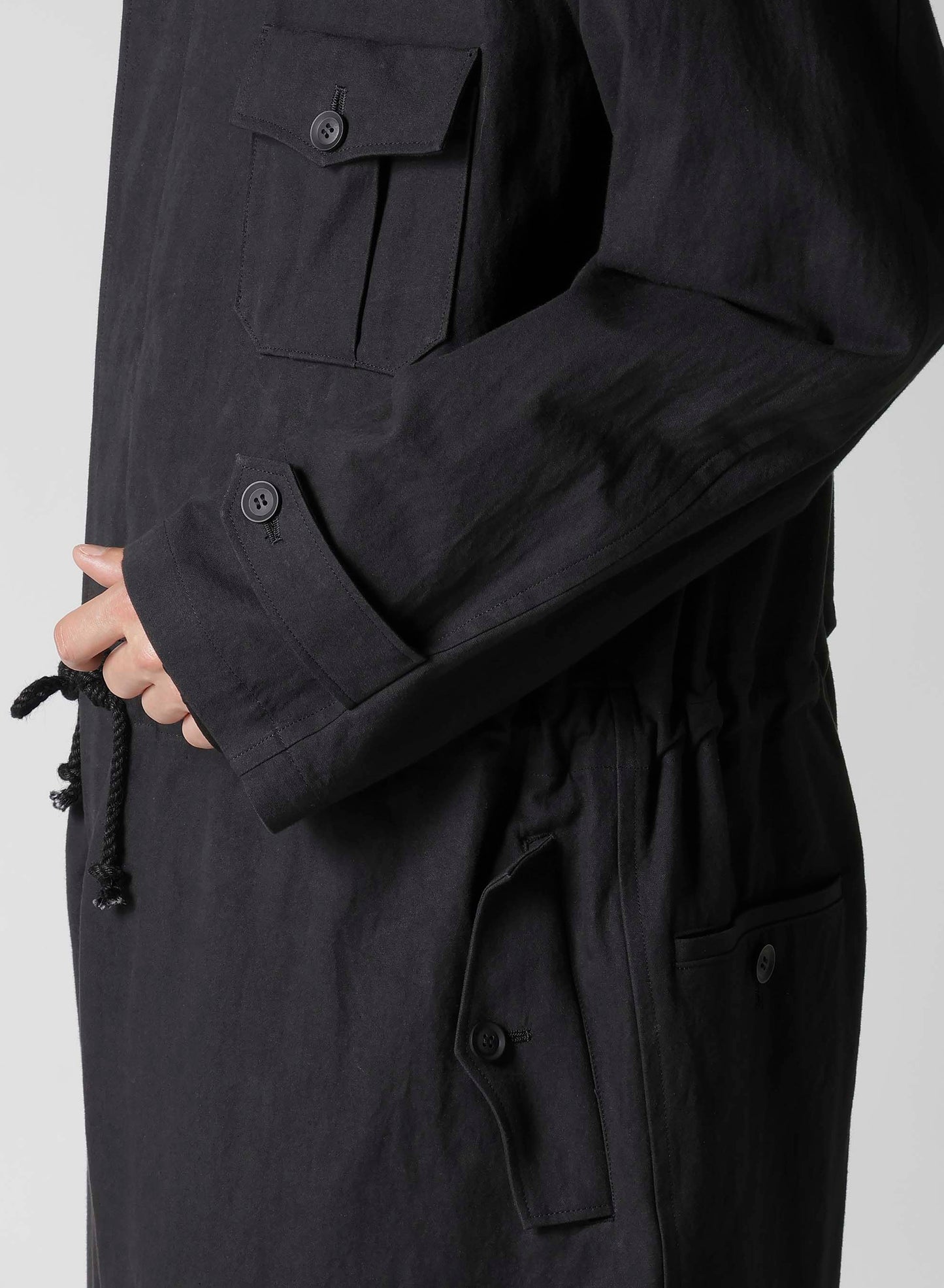 C/ZAZA CLOTH DOUBLE PLACKET JUMPSUIT