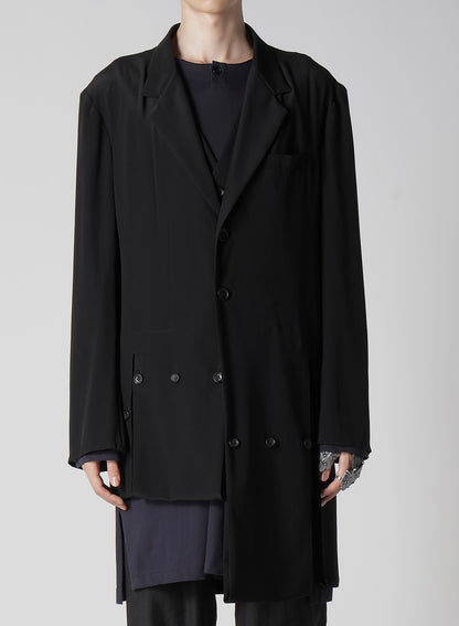 12M SILK DECINE HEM WRAPPED JACKET