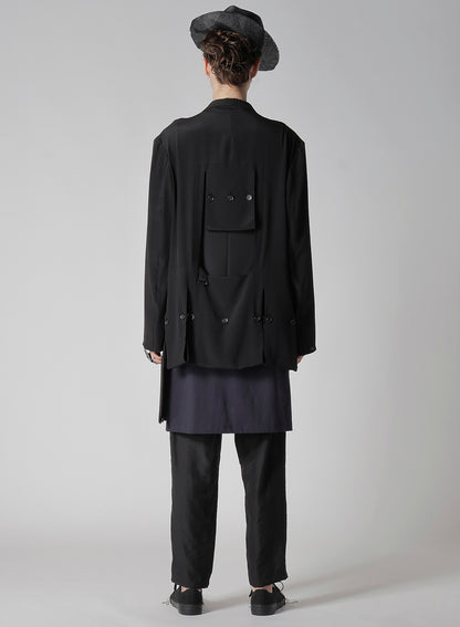 12M SILK DECINE HEM WRAPPED JACKET