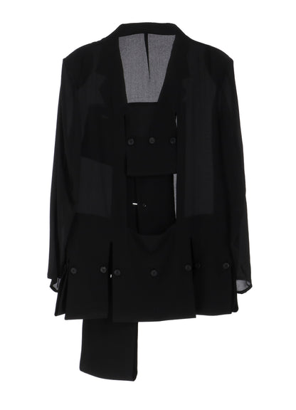 12M SILK DECINE HEM WRAPPED JACKET