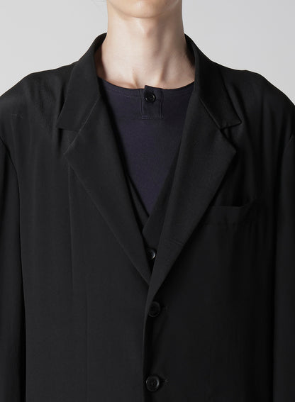 12M SILK DECINE HEM WRAPPED JACKET