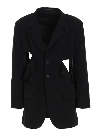 TA TUXEDO CUT-OFF OPEN JACKET