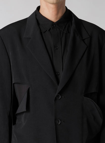 TA TUXEDO CUT-OFF OPEN JACKET