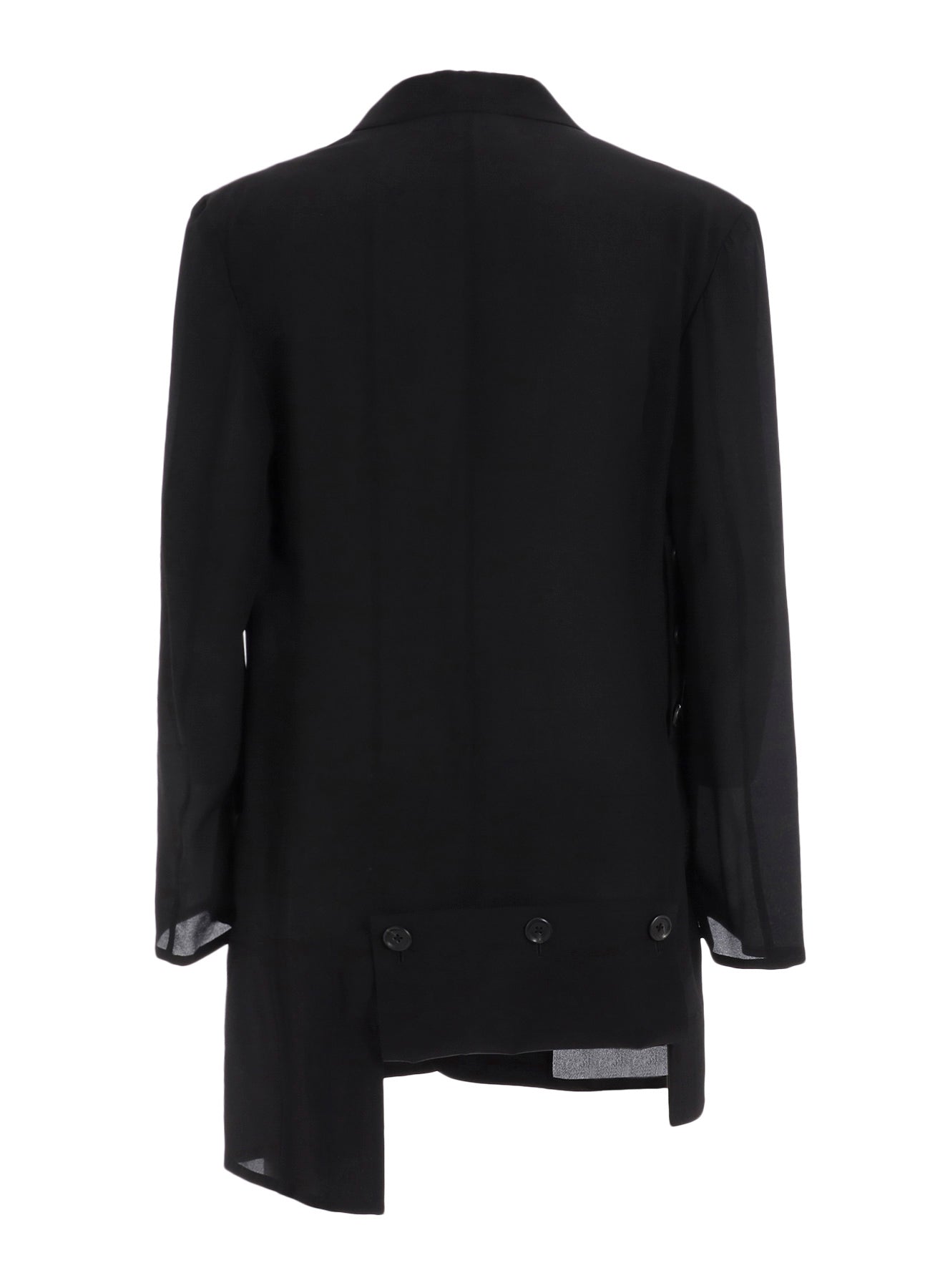 12M SILK DECINE ASYMMETRY BUTTON DETAIL JACKET