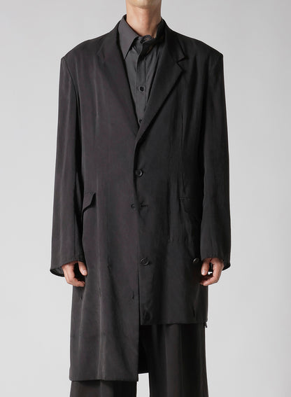 CELLULOSE OZONE HEM BUTTON DETAIL JACKET