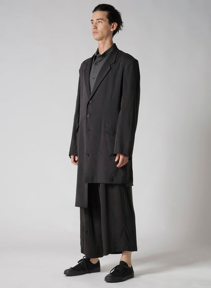 CELLULOSE OZONE HEM BUTTON DETAIL JACKET
