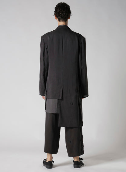 CELLULOSE OZONE HEM BUTTON DETAIL JACKET