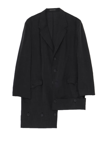CELLULOSE OZONE HEM BUTTON DETAIL JACKET