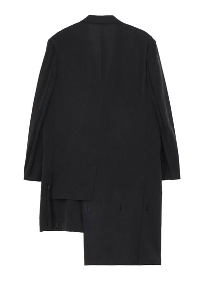 CELLULOSE OZONE HEM BUTTON DETAIL JACKET