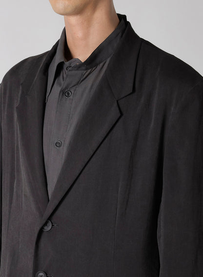 CELLULOSE OZONE HEM BUTTON DETAIL JACKET