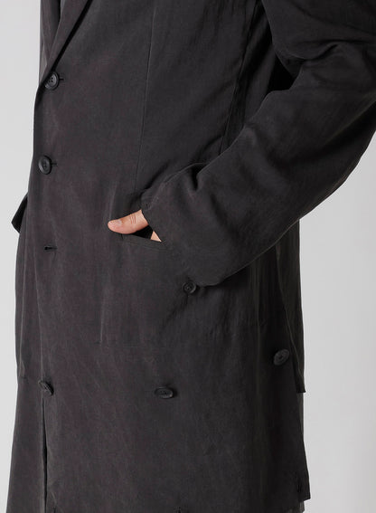 CELLULOSE OZONE HEM BUTTON DETAIL JACKET