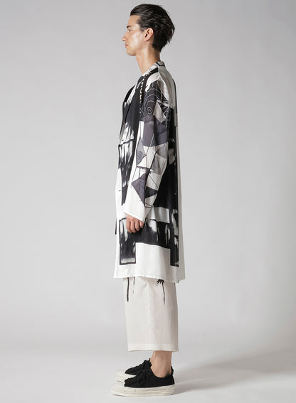 SUN MOTIF PRINTED ZIPPER JACKET
