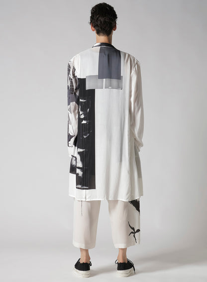 SUN MOTIF PRINTED ZIPPER JACKET