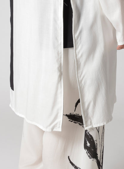 SUN MOTIF PRINTED ZIPPER JACKET