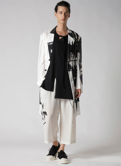 SUN MOTIF PRINTED ZIPPER JACKET