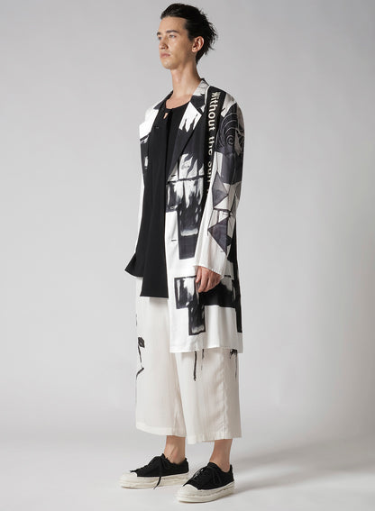 SUN MOTIF PRINTED ZIPPER JACKET