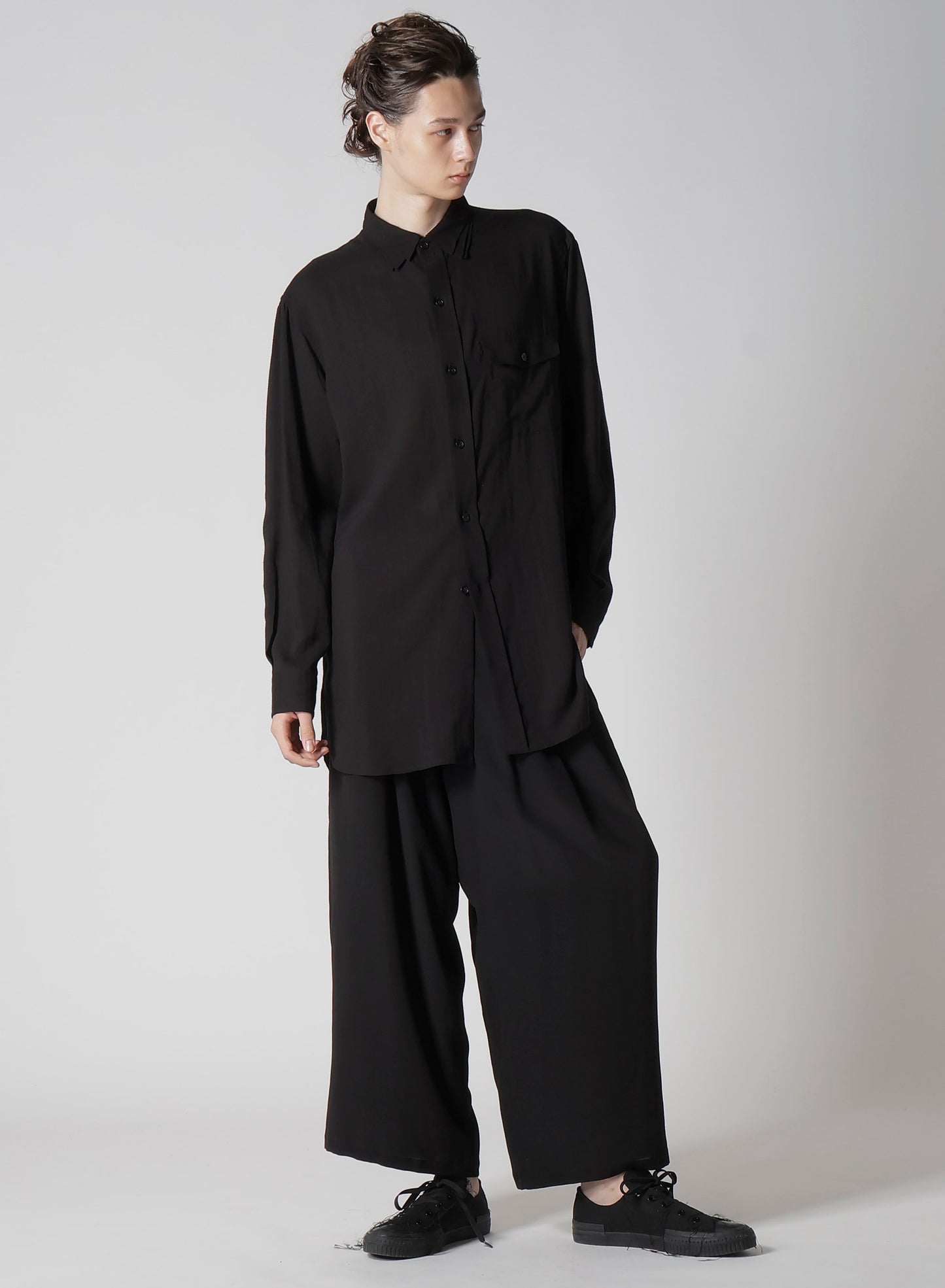 12M SILK DECINE UNBALANCED PANTS