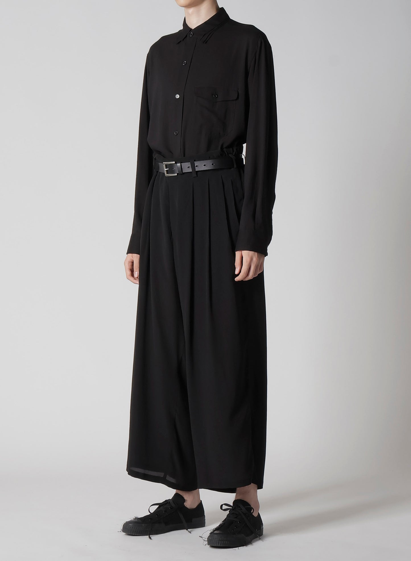 12M SILK DECINE UNBALANCED PANTS