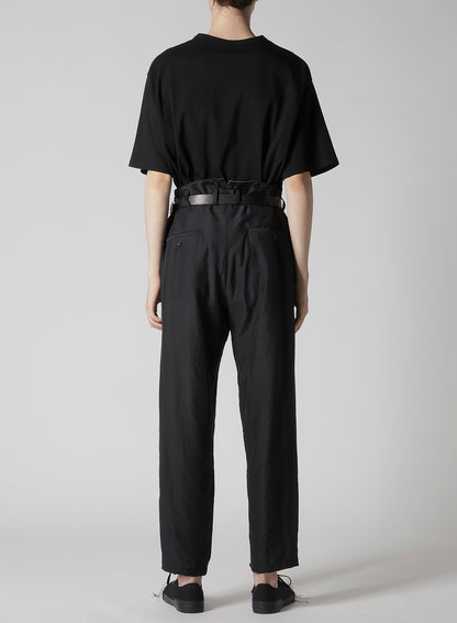 Ry/Ny/Cu LAWN SUSPENDER SLIM PANTS