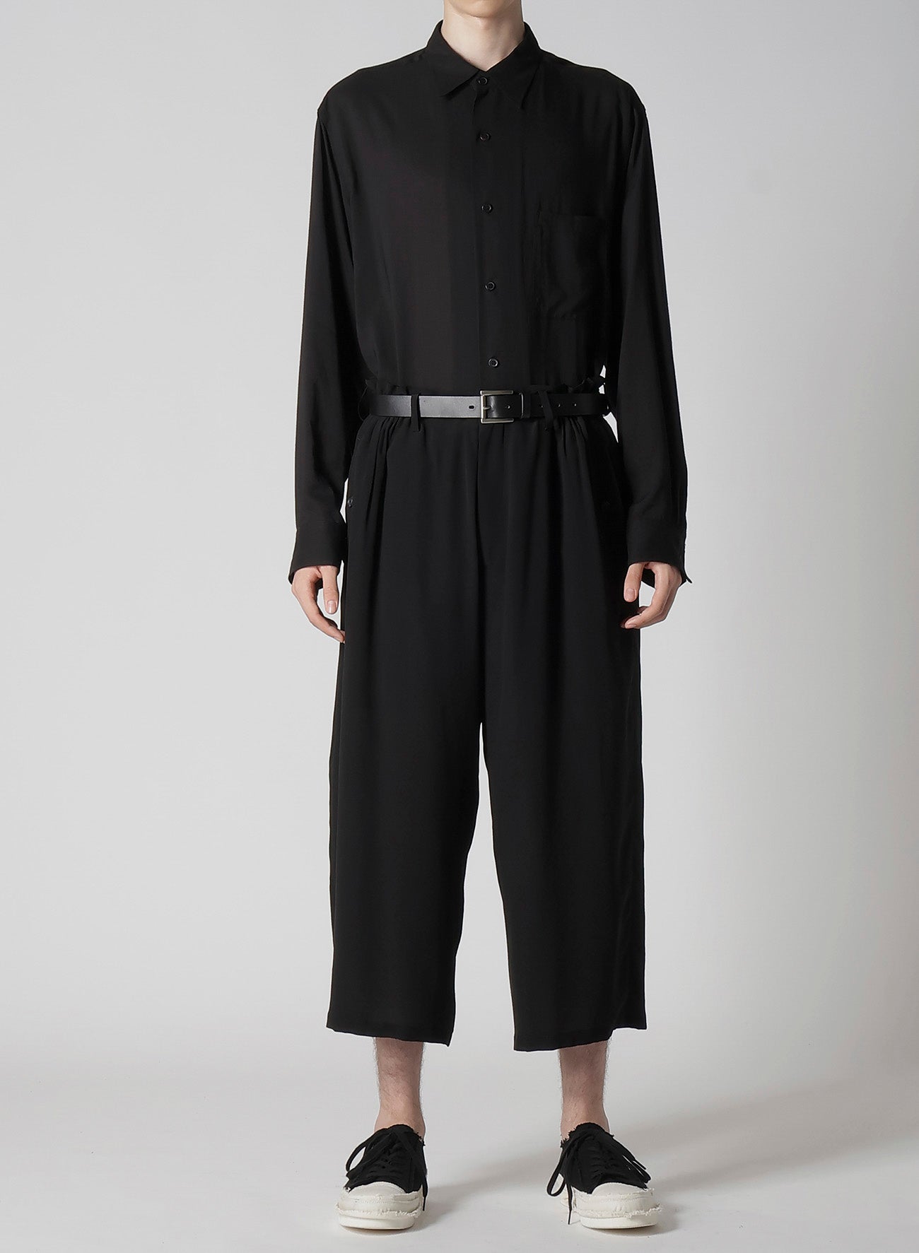 12M SILK DECINE TUCKED SEAM WIDE PANTS