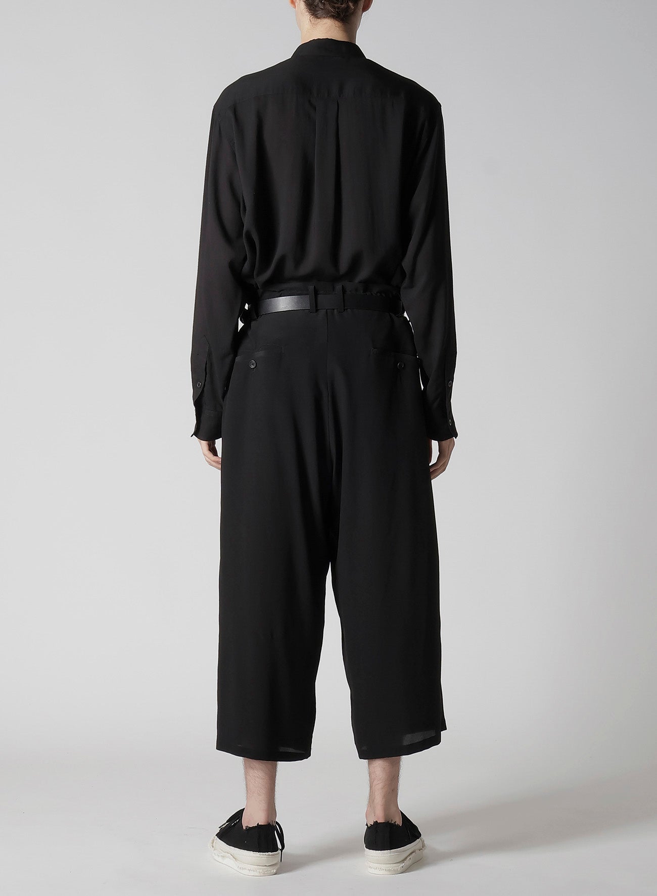 12M SILK DECINE TUCKED SEAM WIDE PANTS
