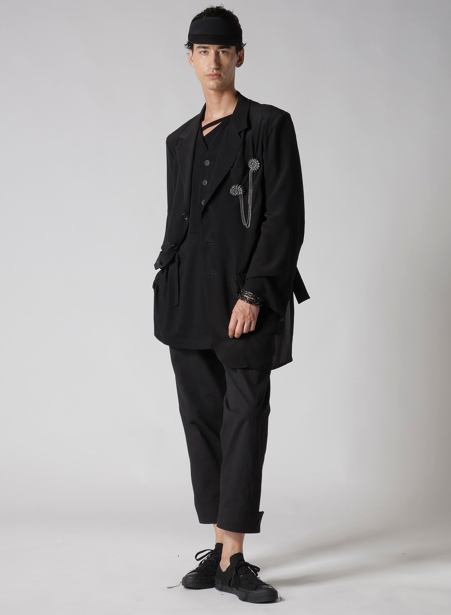 C/ZAZA CLOTH BELTED HEM PANTS