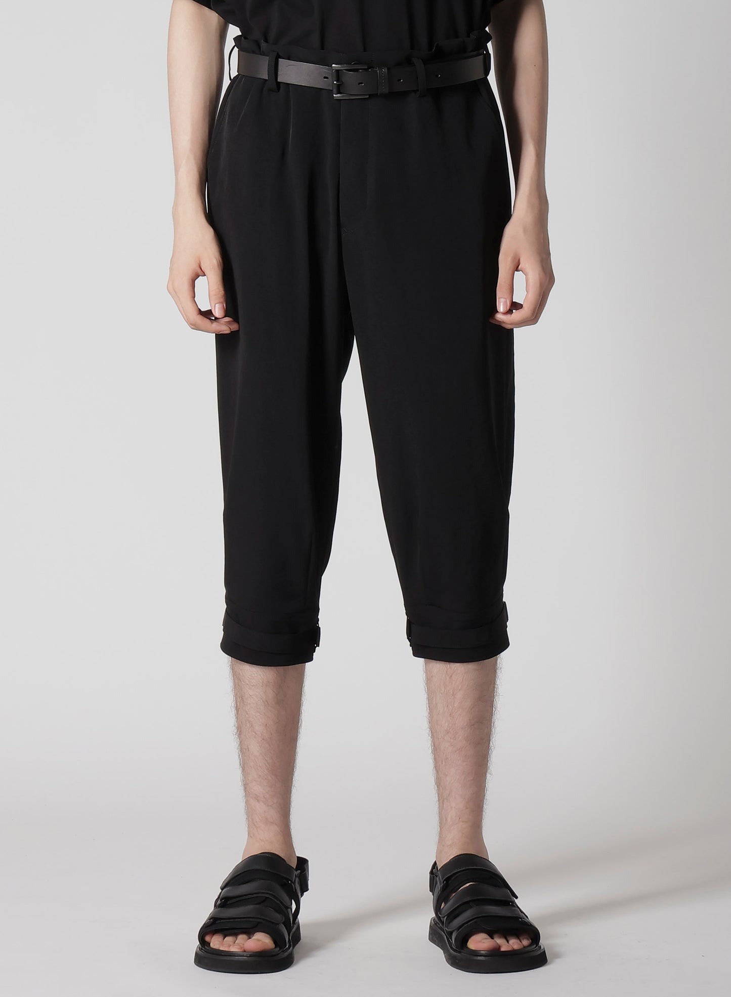 TA TUXEDO BELTED HEM CUFFS PANTS