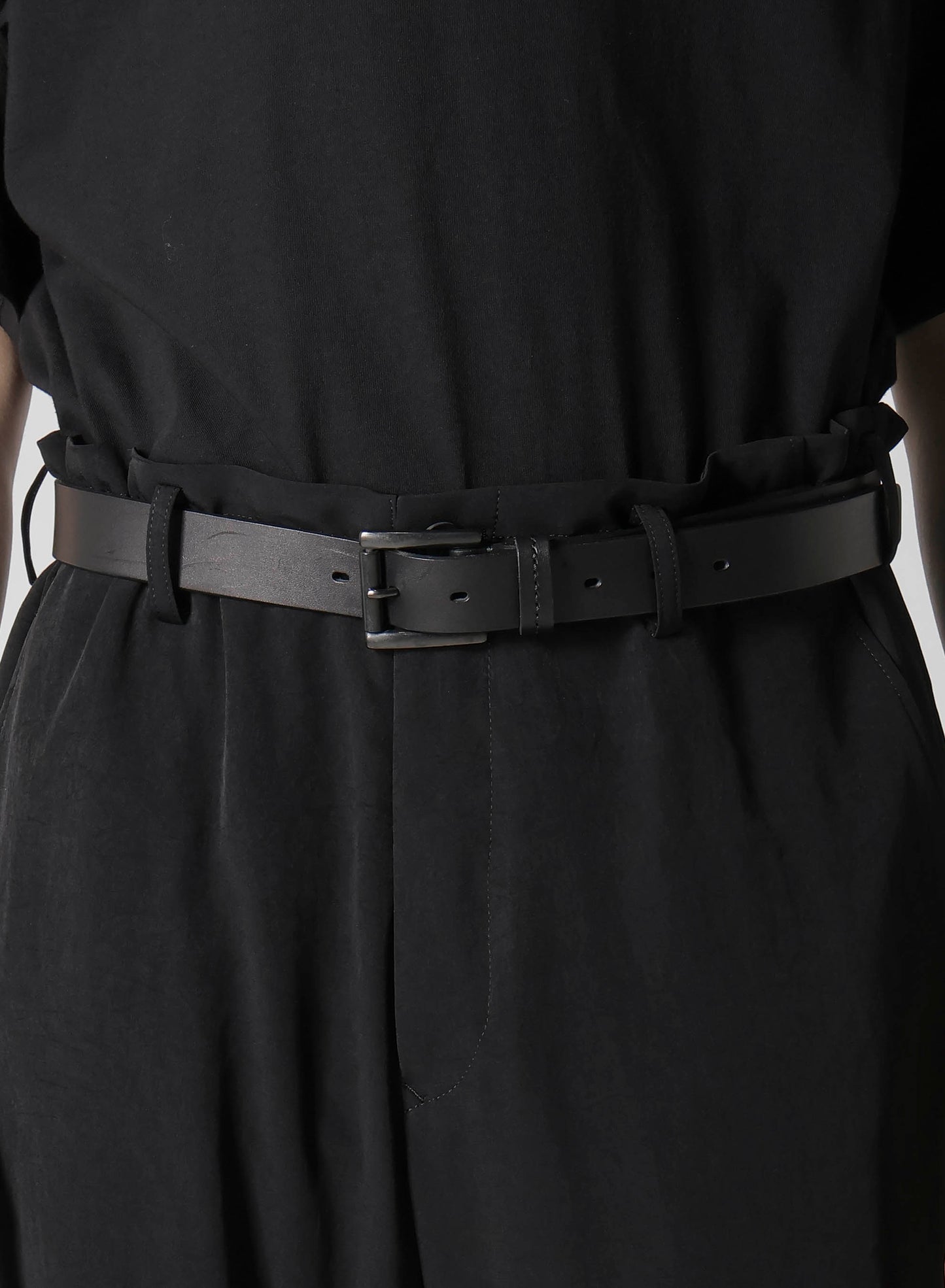 TA TUXEDO BELTED HEM CUFFS PANTS