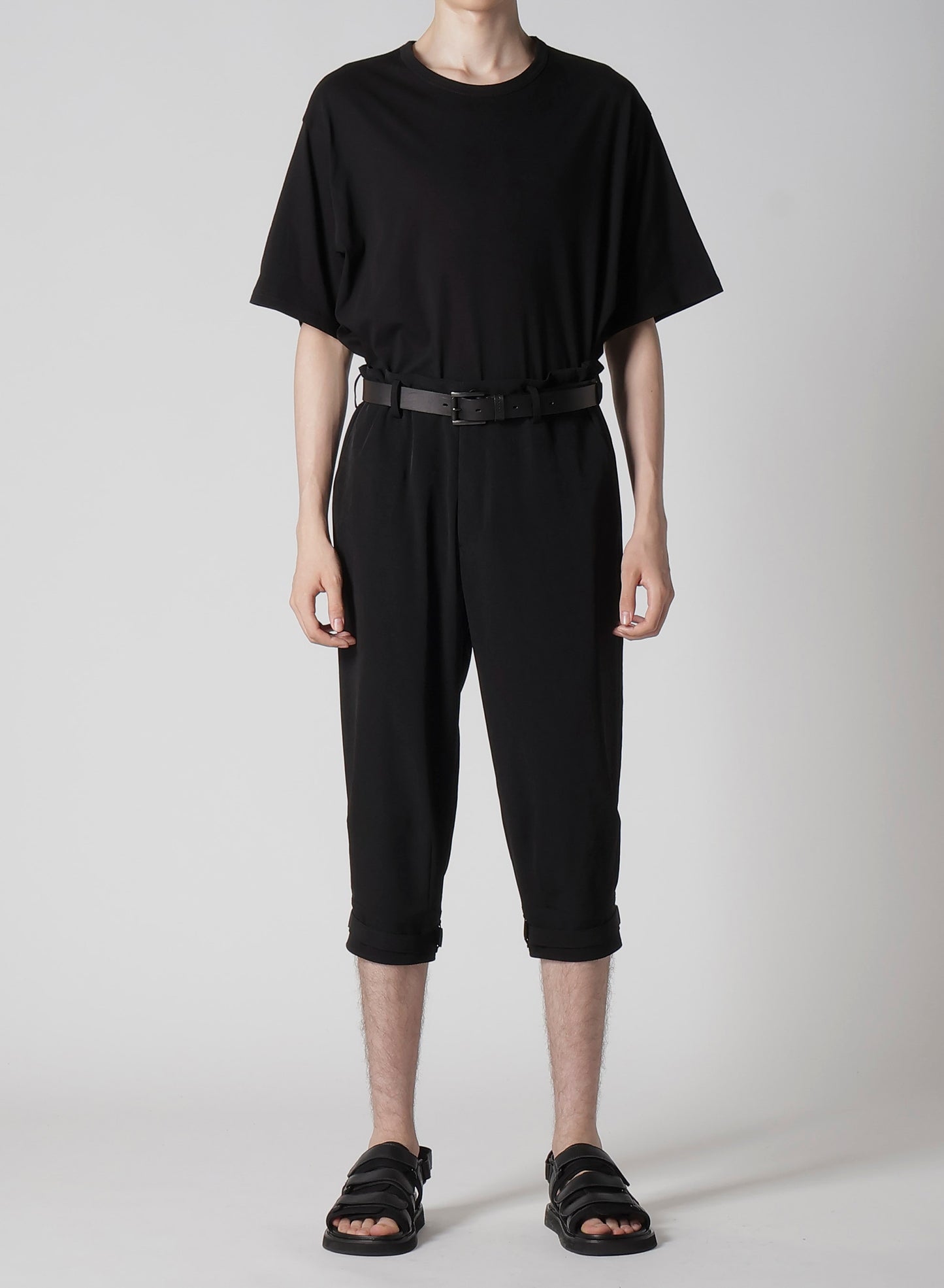 TA TUXEDO BELTED HEM CUFFS PANTS