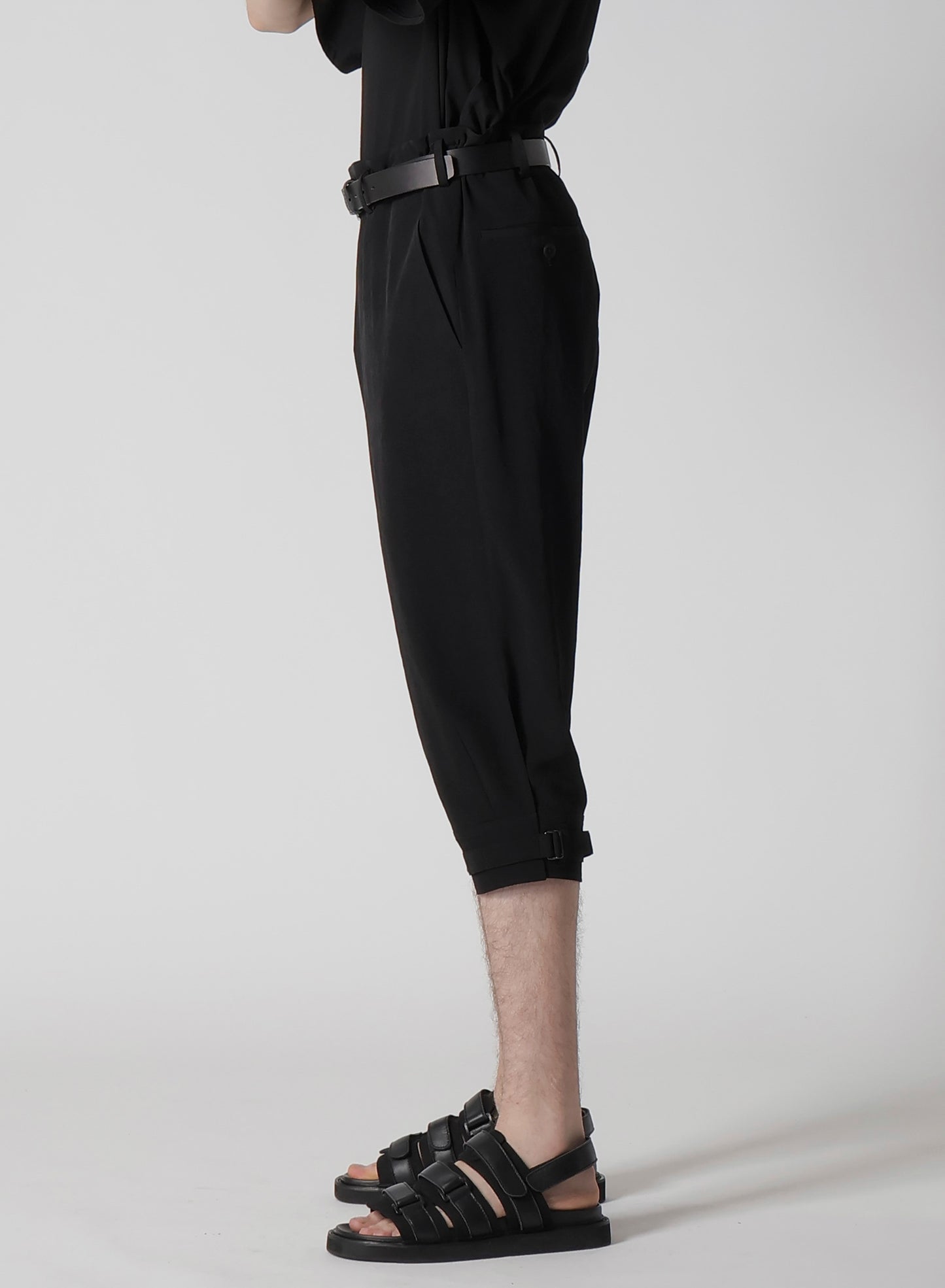 TA TUXEDO BELTED HEM CUFFS PANTS