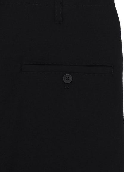 WOOL GABARDINE PIPING POCKET PANTS