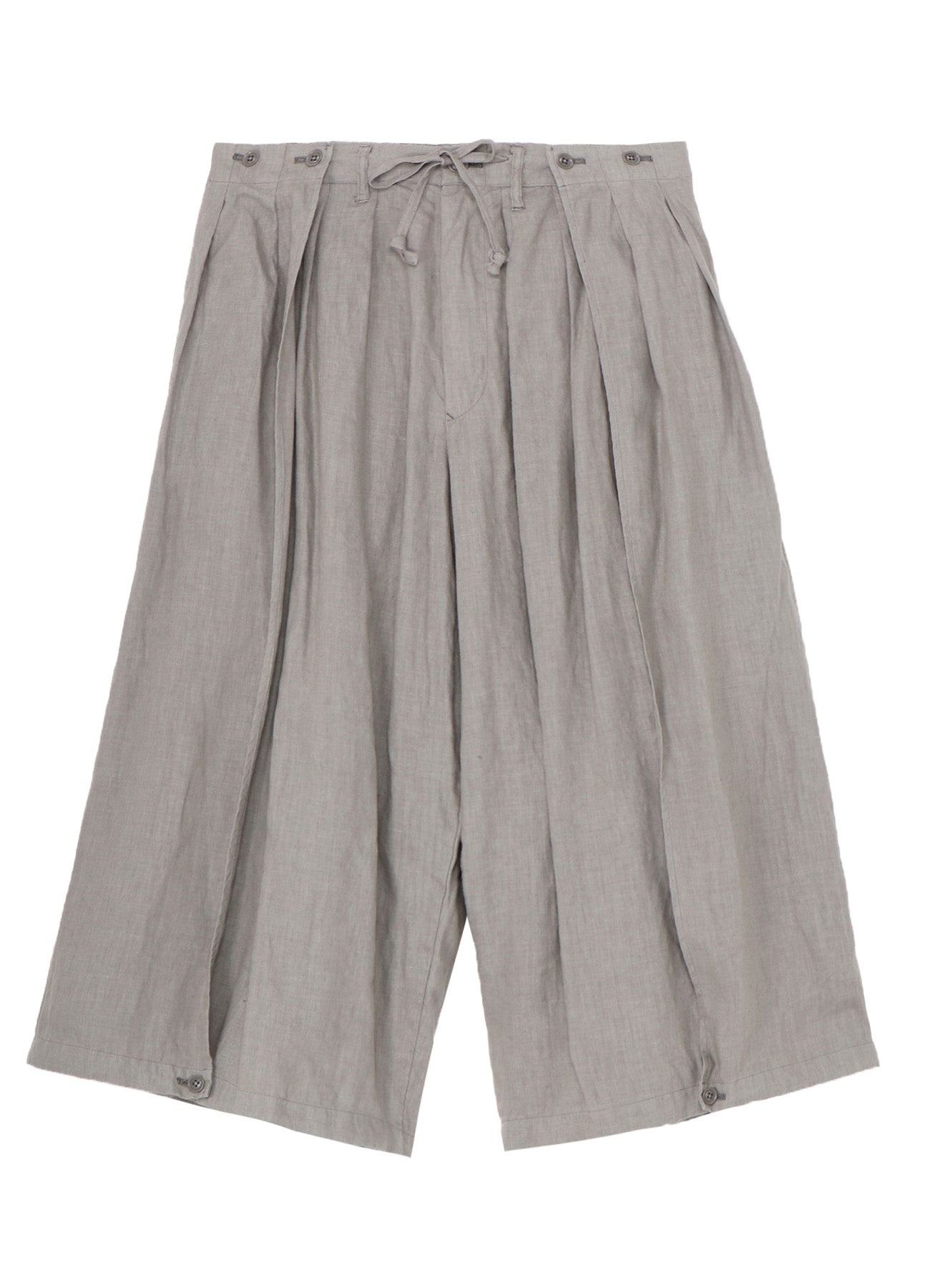 GARMENT DYE FLAX BOTH SIDES WRAP PANTS
