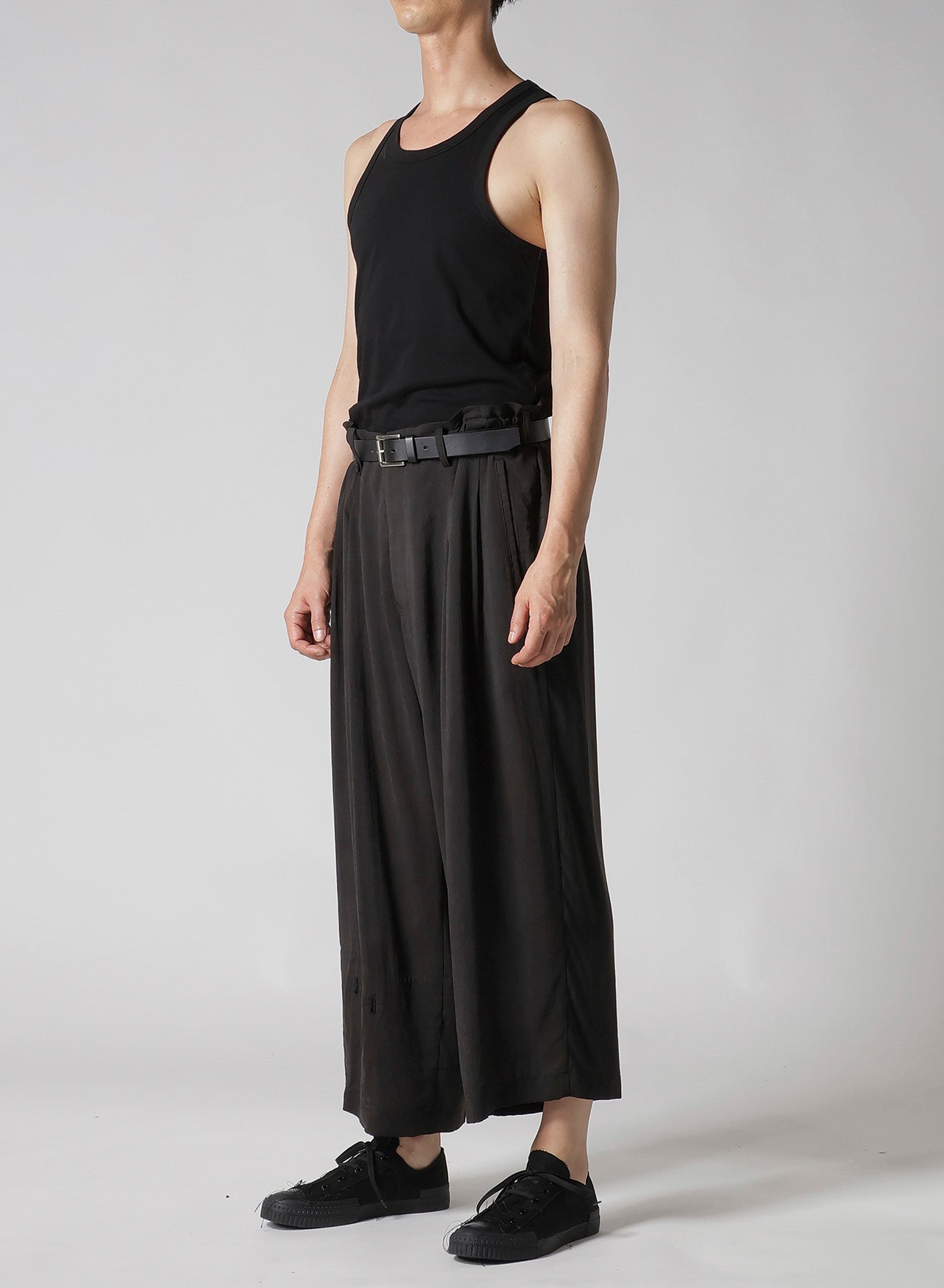 CELLULOSE OZONE PANELED HEM WIDE PANTS