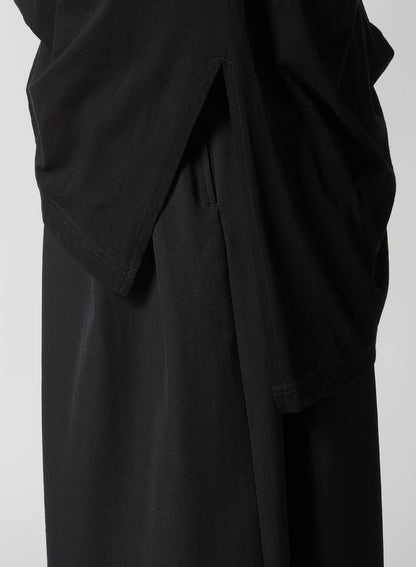 DIORAMA JERSEY ASYMMETRY HEM SHORT SLEEVE T