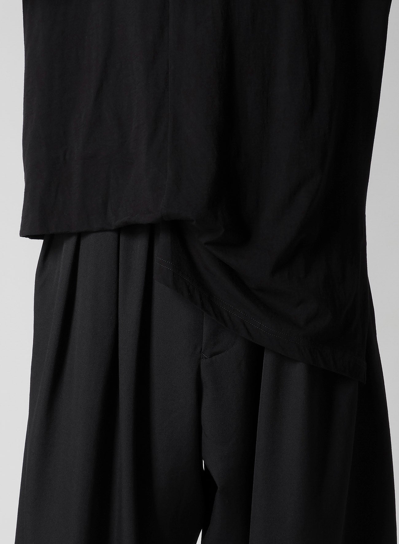 DIORAMA JERSEY ASYMMETRY HEM SHORT SLEEVE T