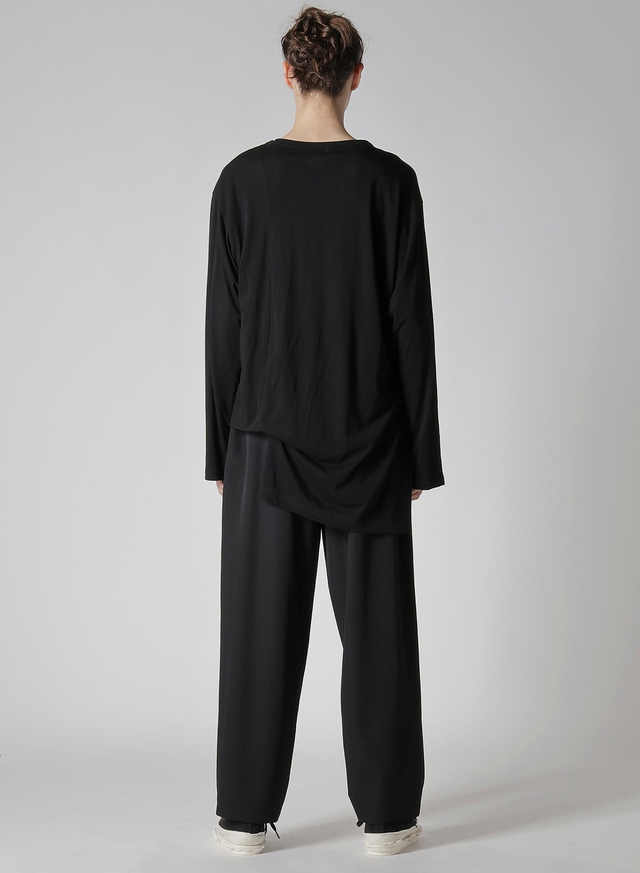 DIORAMA JERSEY ASYMMETRY HEM LONG SLEEVE T