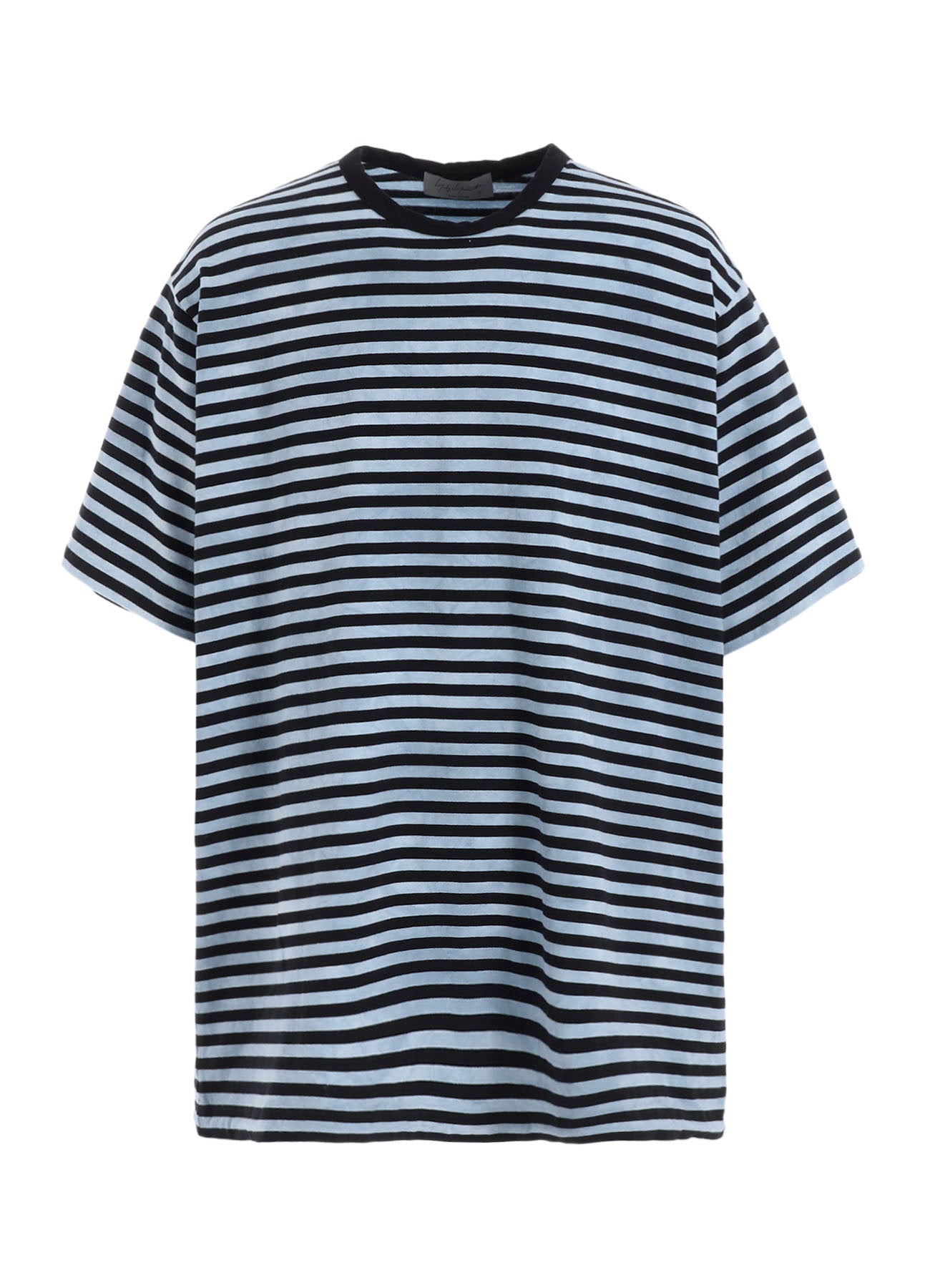 40/2 JERSEY BORDER UNEVEN ROUND NECK T