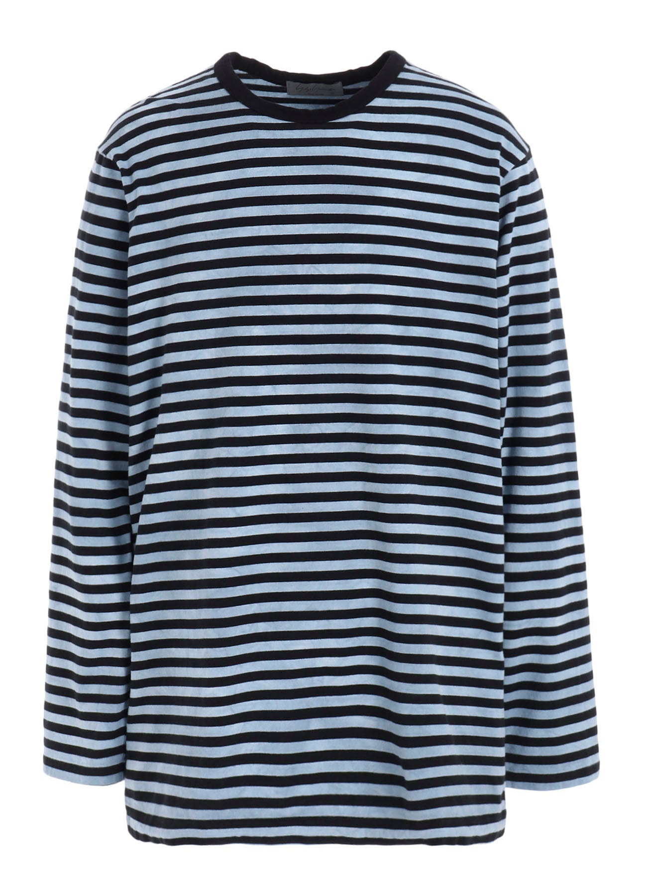 40/2 JERSEY BORDER UNEVEN ROUND NECK T
