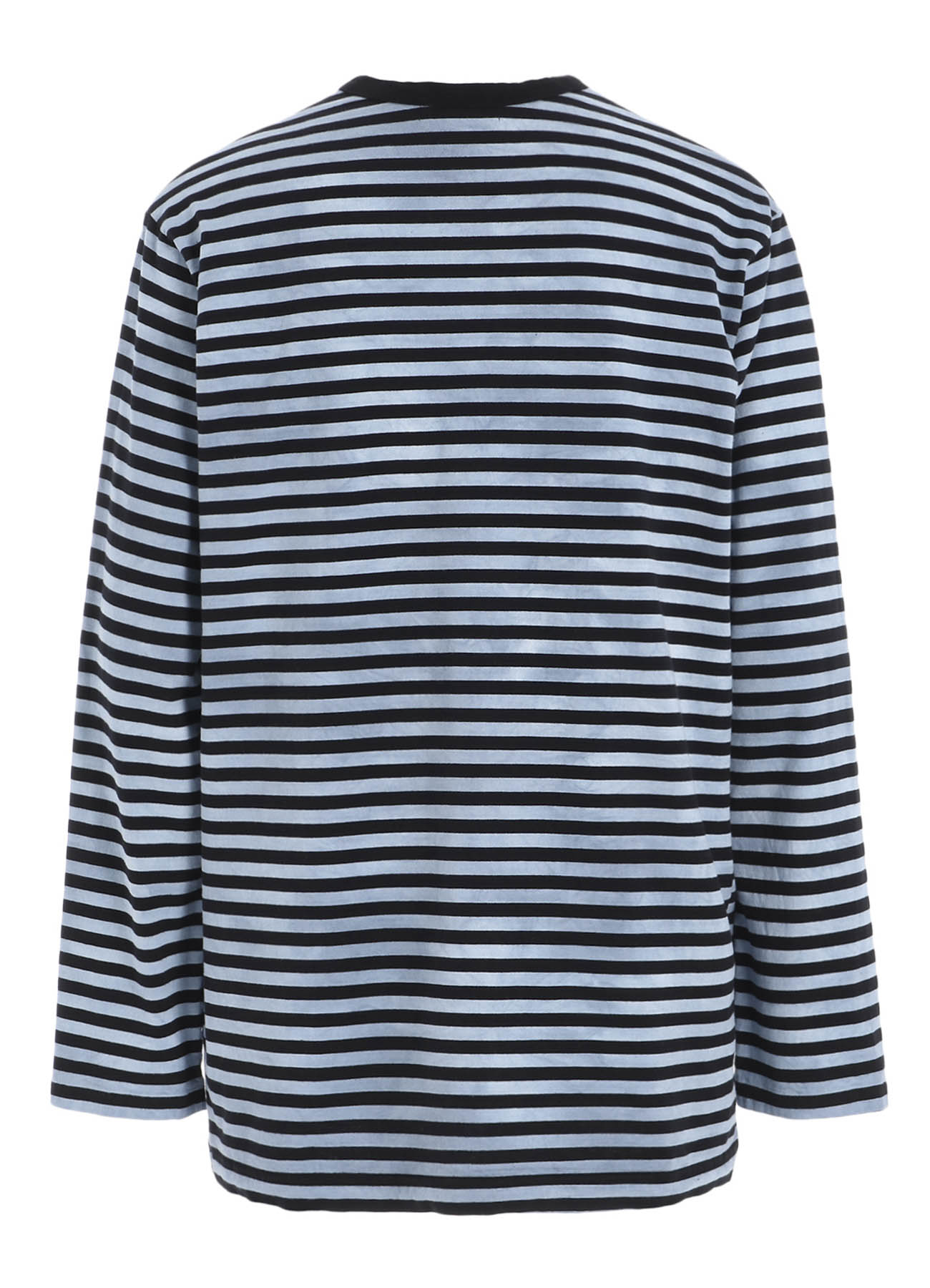 40/2 JERSEY BORDER UNEVEN ROUND NECK T