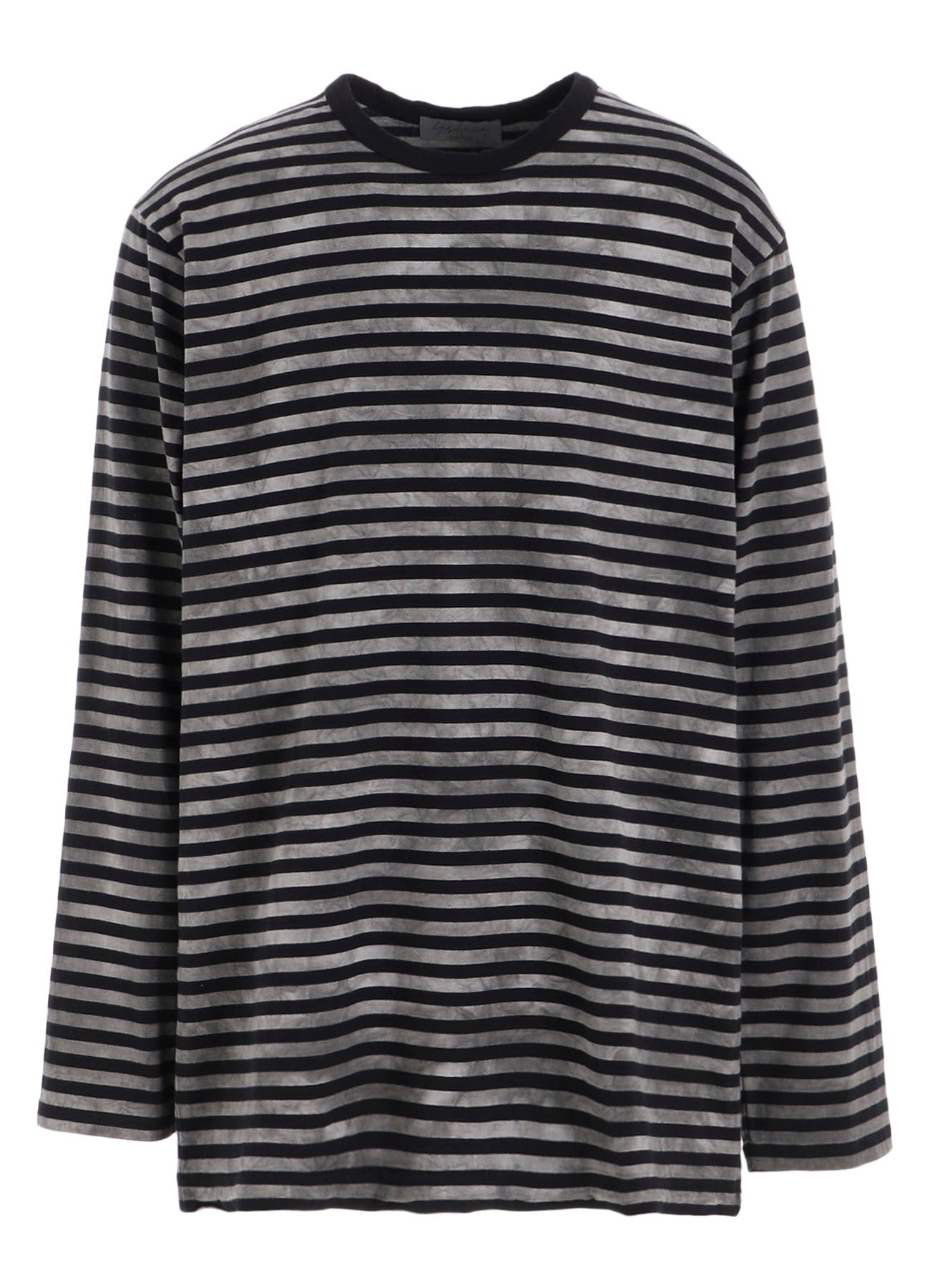 40/2 JERSEY BORDER UNEVEN ROUND NECK T