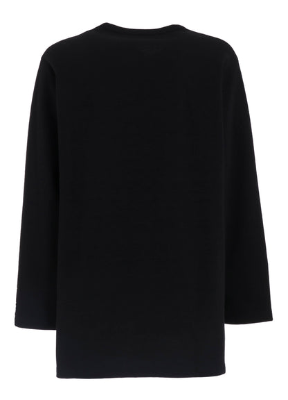MASTERSEED SINGLE JERSEY ASSYMETRY COLLAR L SLEEVE T