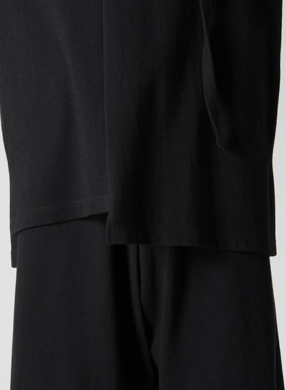 MASTERSEED SINGLE JERSEY ASSYMETRY COLLAR L SLEEVE T