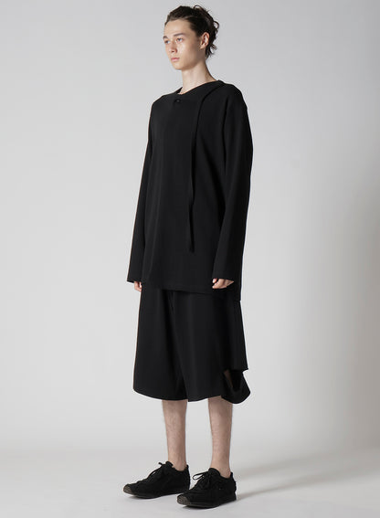 MASTERSEED SINGLE JERSEY ASSYMETRY COLLAR L SLEEVE T